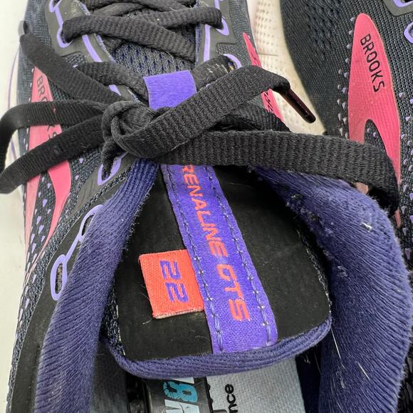 Brooks Shoes Womens 11 Adrenaline GTS 22 Blue Running Sneaker - Picture 6 of 10